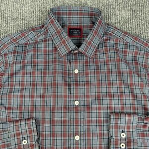 Untuckit Shirt Mens Large Button Up Performance Stretch Plaid Macallan